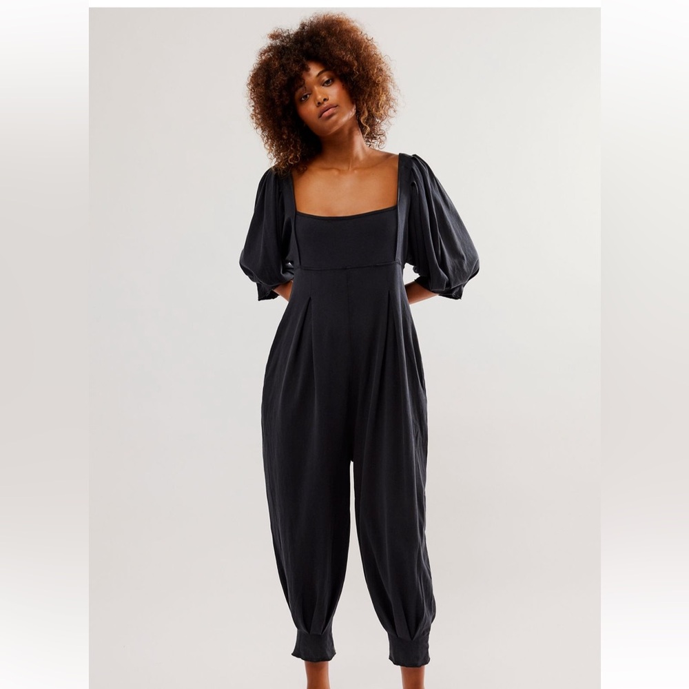 Black Free People Lotta Love Romper